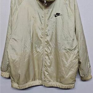 Nike Light Cream Performance Jacket with Black Logo